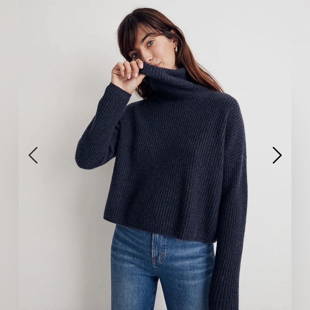 Madewell Cashmere turtleneck sweater Large